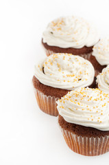 Cupcakes with whipped cream