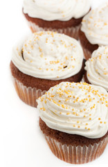 Cupcakes with whipped cream