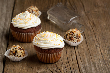 Cupcakes and truffles