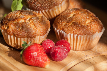 Muffins with berries