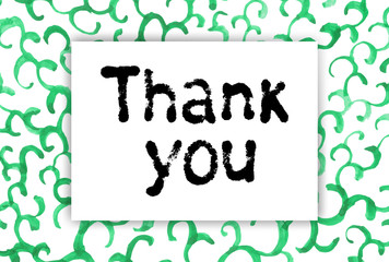 Background with hand lettering