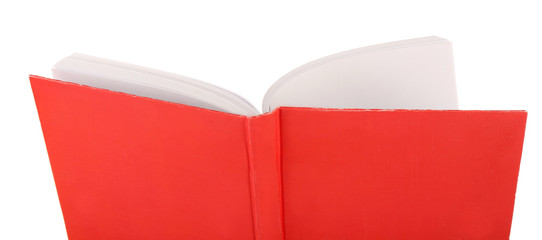 Open book isolated on white