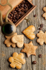 Cookies and coffee beans