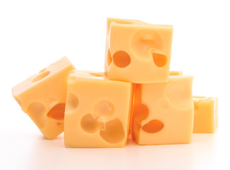 cheese isolated on white background cutout