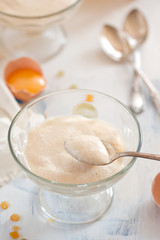 Honey mousse dessert