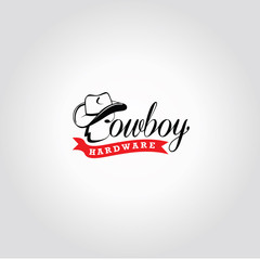 cowboy hat classic logotype