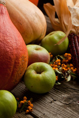 Apples and pumpkins
