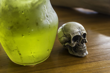 skull or skeleton of human photography