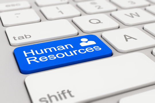 Tastatur - human resources - blau