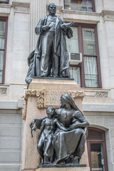 Fototapeta na wymiar Statue of William McKinley at the City Hall Philadelphia Pennsylvania USA