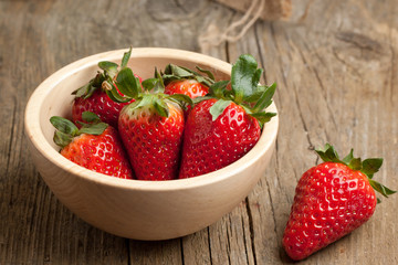 Bowl of strawberries