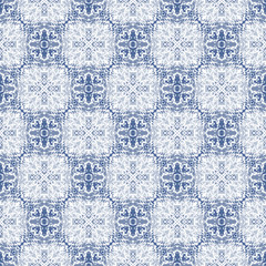 Seamless Calligraphy Pattern in white and blue.
Seamlessly repeating ornamental wallpaper or textile pattern with handwriting on blue background in vector format.
