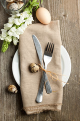 Easter table setting