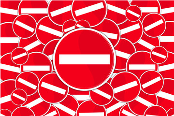 Pleine page de sens interdit