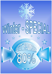Winter-Rabatt - Aktion - Sale -  80 Prozent