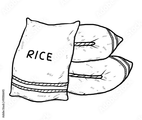 "sac of rice" Stock image and royalty-free vector files on Fotolia.com