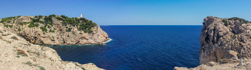 Leuchturm Klippen Panorama, Capdepera, Cala Ratjada, Mallorca