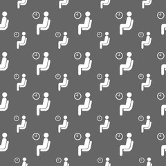 seamless pattern with waiting