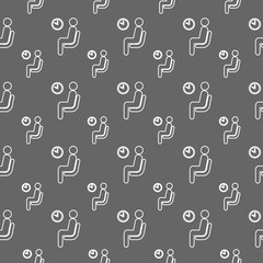 seamless pattern with waiting