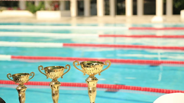 Swimming competitive for cup