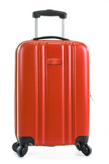 Travel suitcase isolated on white background