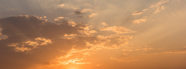 Sunset sky
