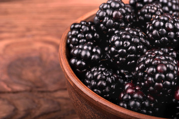 Blackberry in bowl
