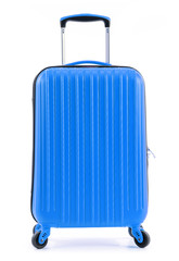 Travel suitcase isolated on white background