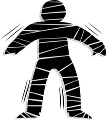 Backlit Mummy Walking