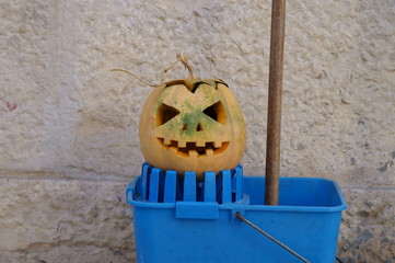 Halloween e l'emblema della zucca intagliata © Franxuc