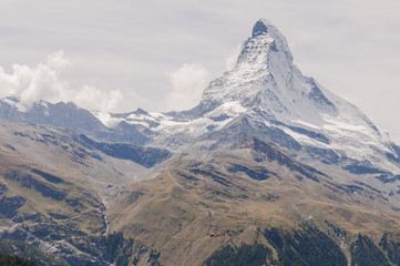 Zermatt, Dorf, Alpen, Schweizer Alpen, Walliser Berge, Matterhorn, Schwarzsee, Trockener Steg, Wanderferien, Furggsattel, Wallis, Sommer, Schweiz
