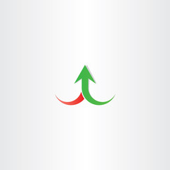 arrow up growth symbol vector sign
