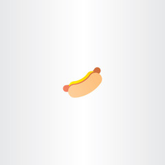 hot dog vector icon logo
