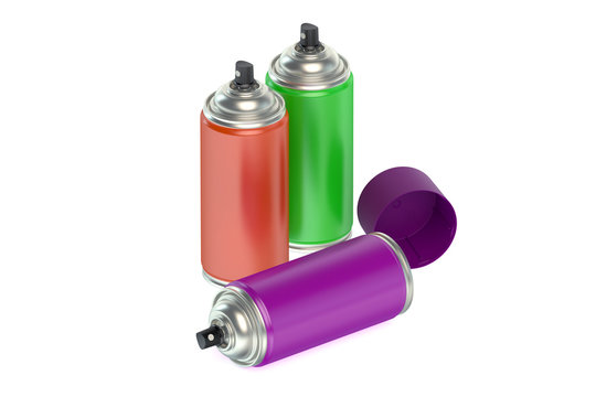 spray paint cans