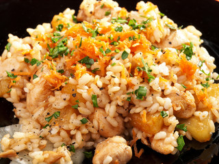 Rice with shrimps