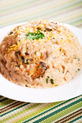 Risotto with seafood