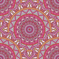 Ethnic floral seamless pattern