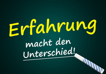 Erfahrung macht den Unterschied (Qualität, Qualifikation)
