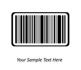 Bar code, . Vector image