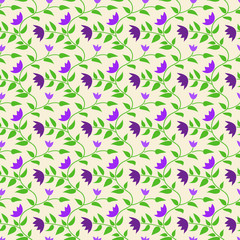 Spring style seamless background floral pattern