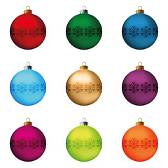 Christmas balls set
