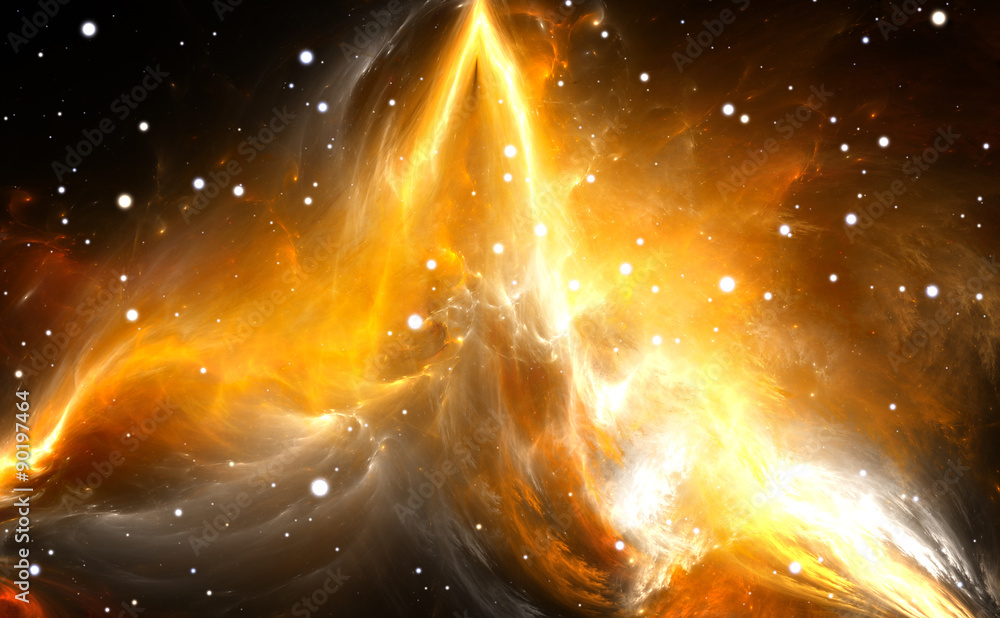 Canvas Prints space background with nebula and stars