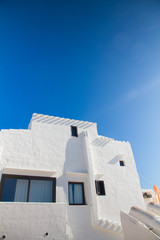 White house in Menorca