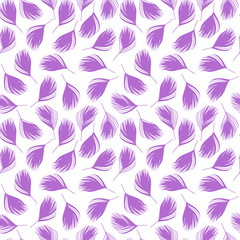 vector seamless pattern with peacock feathers. Boho style