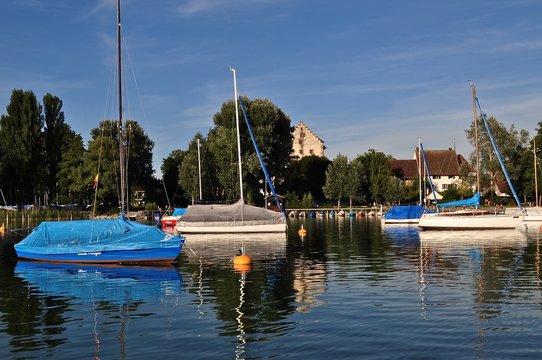 Greifensee mit Segelbooten