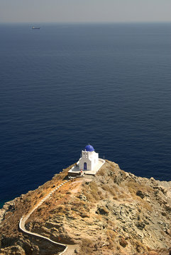 he church of epta martires Castle Sifnos.