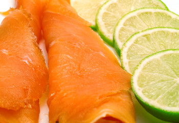 Salmon with lime