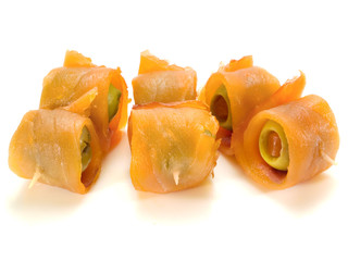 Salmon Rolls with Olive