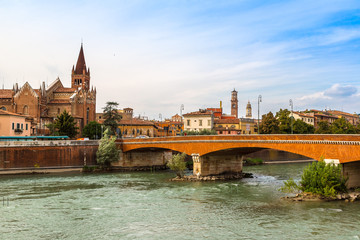 Cityscape of Verona, Italy