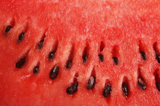 Ripe watermelon close up